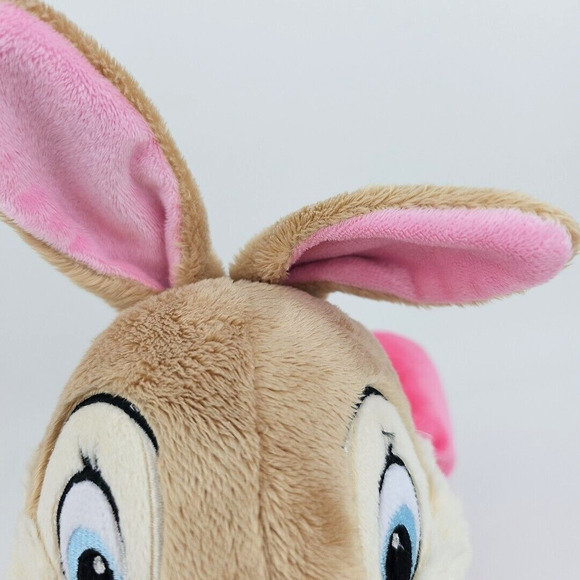 Disney Store PLUSH 10 inch Bunny with PINK ribbon Rabbit Bambi Movie Soft - Picture 12 of 12